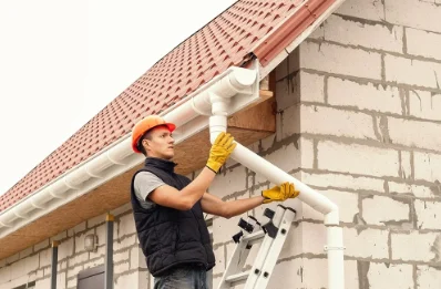 Pose et remplacement de gouttières à Cassagnas